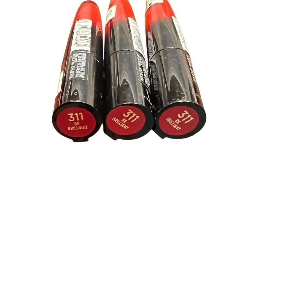 3 L'Oreal Paris Makeup Signature Shiny Lip color #311 Be brilliant lipstick